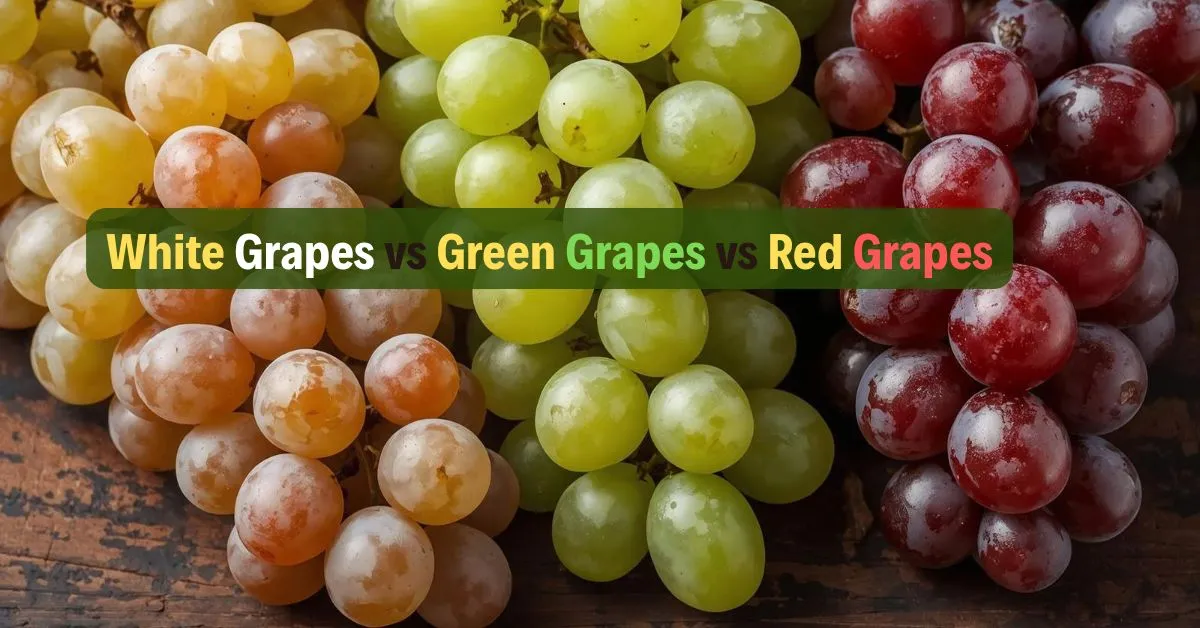 White Grapes vs Green Grapes vs Red Grapes